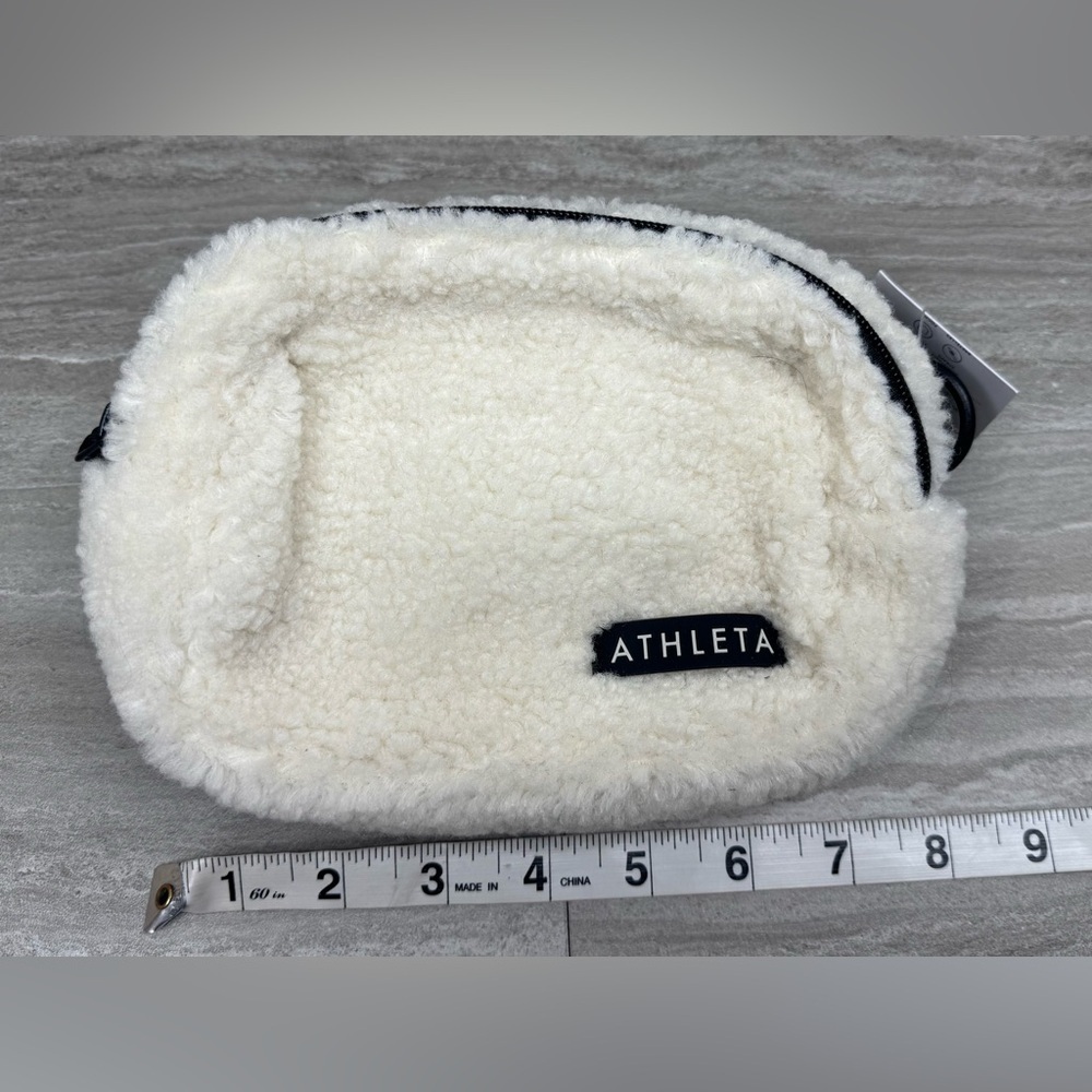 NWT Althleta Girl Always Bone Shearling Belt Bag - Picture 7 of 12